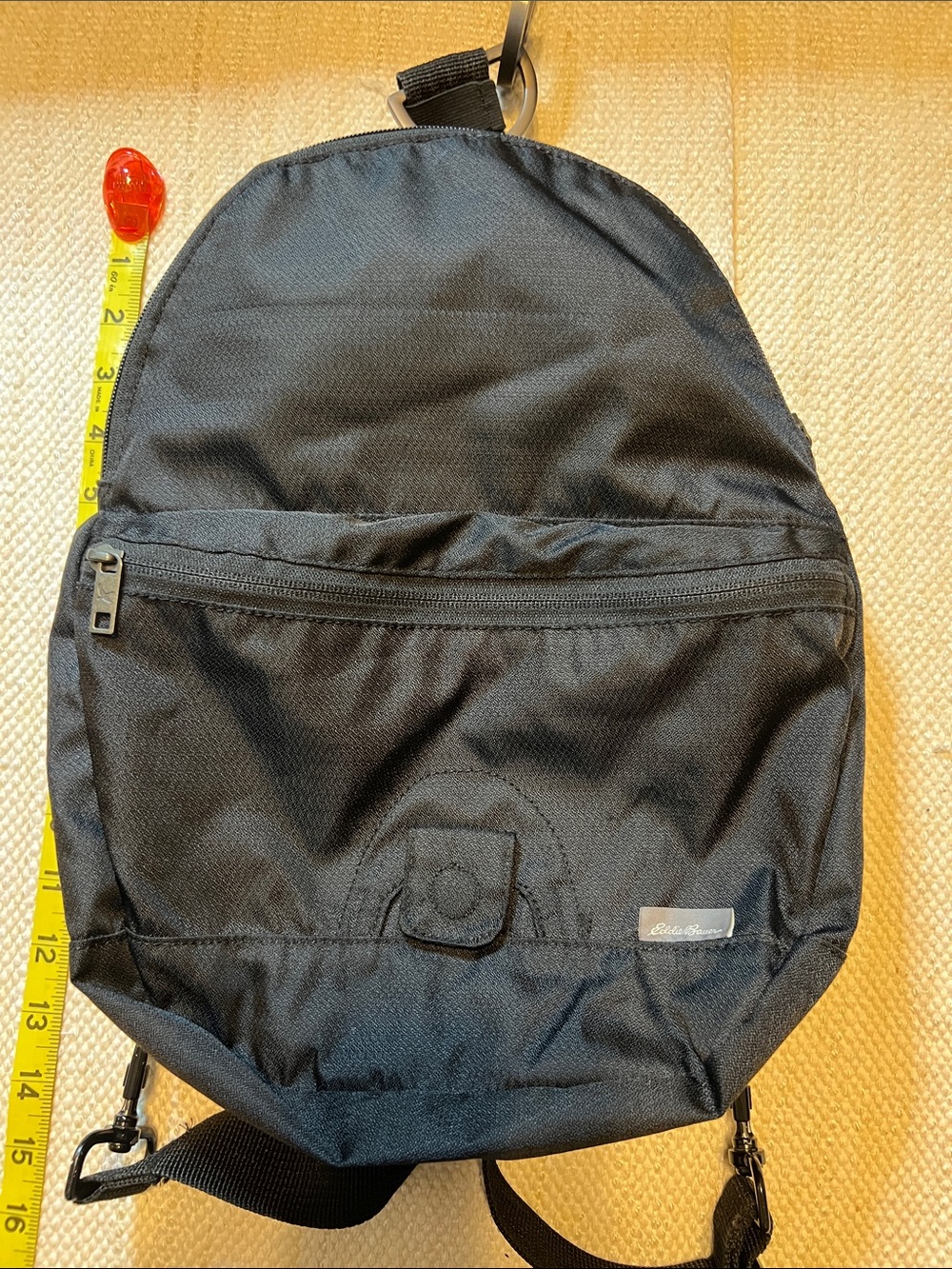 Eddie Bauer Black Sling Backpack